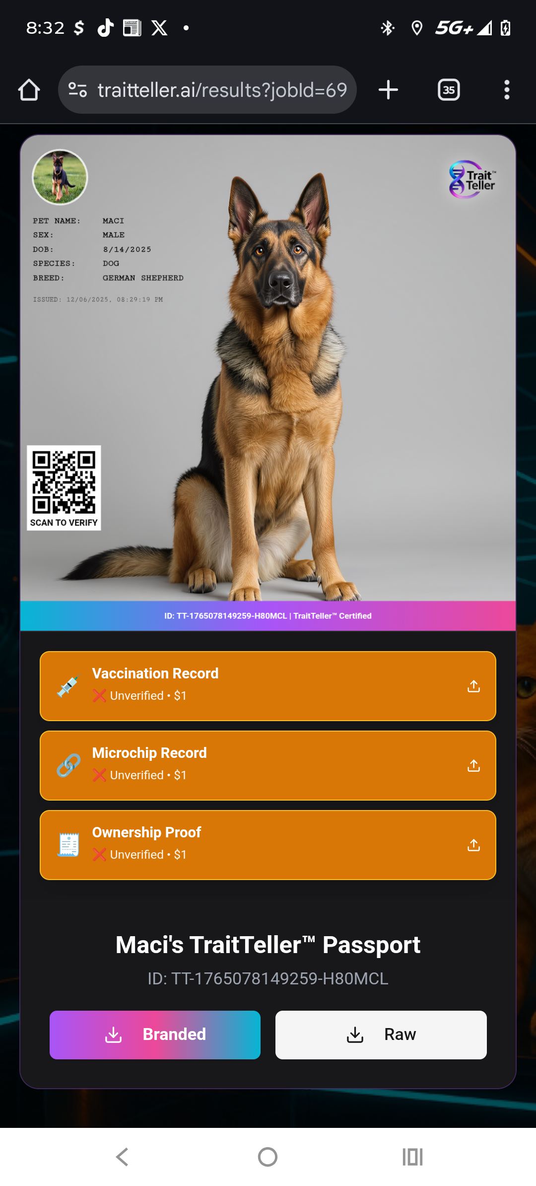 Starter Pack — 10 TraitTeller™ Credits