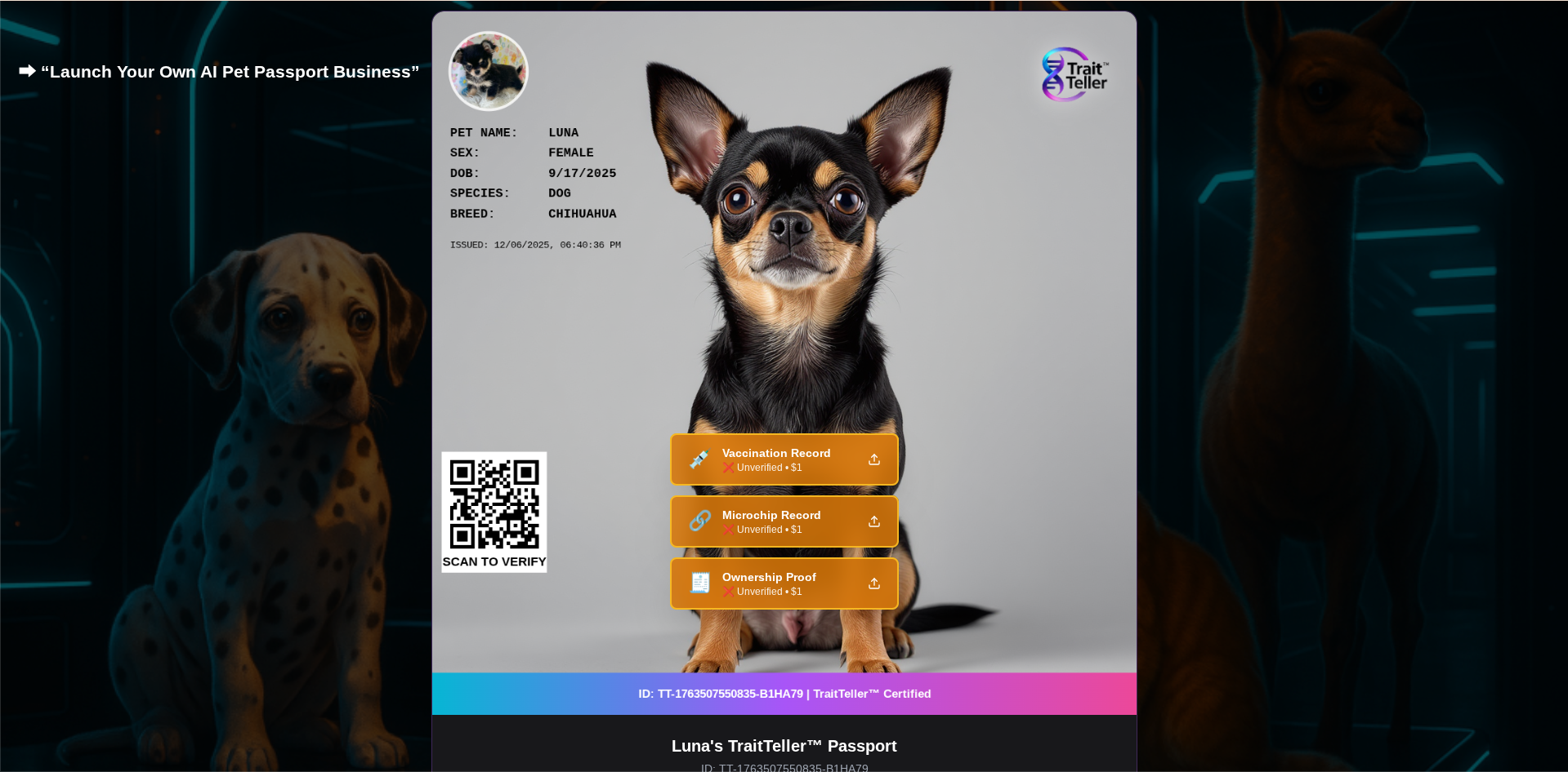 Rescue Pack — 50 TraitTeller™ Credits (Discounted for Shelters & Nonprofits)